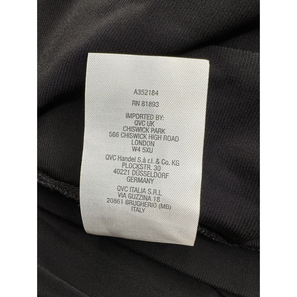 Susan Graver L Modern Essentials Black Top Rounded Split Hem A352184 Preowned​​ - Picture 11 of 11